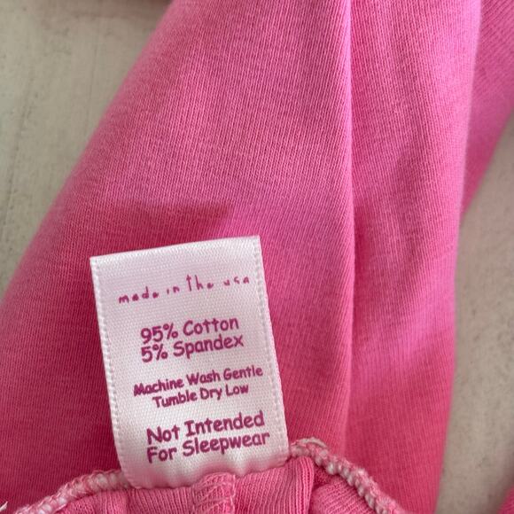 Giggle Moon Pink and Green Ruffle Set Size 5 Cotton spandex blend EUC - Picture 5 of 5